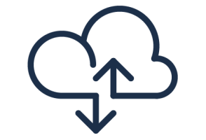 icon - Cloud with up/down arrows